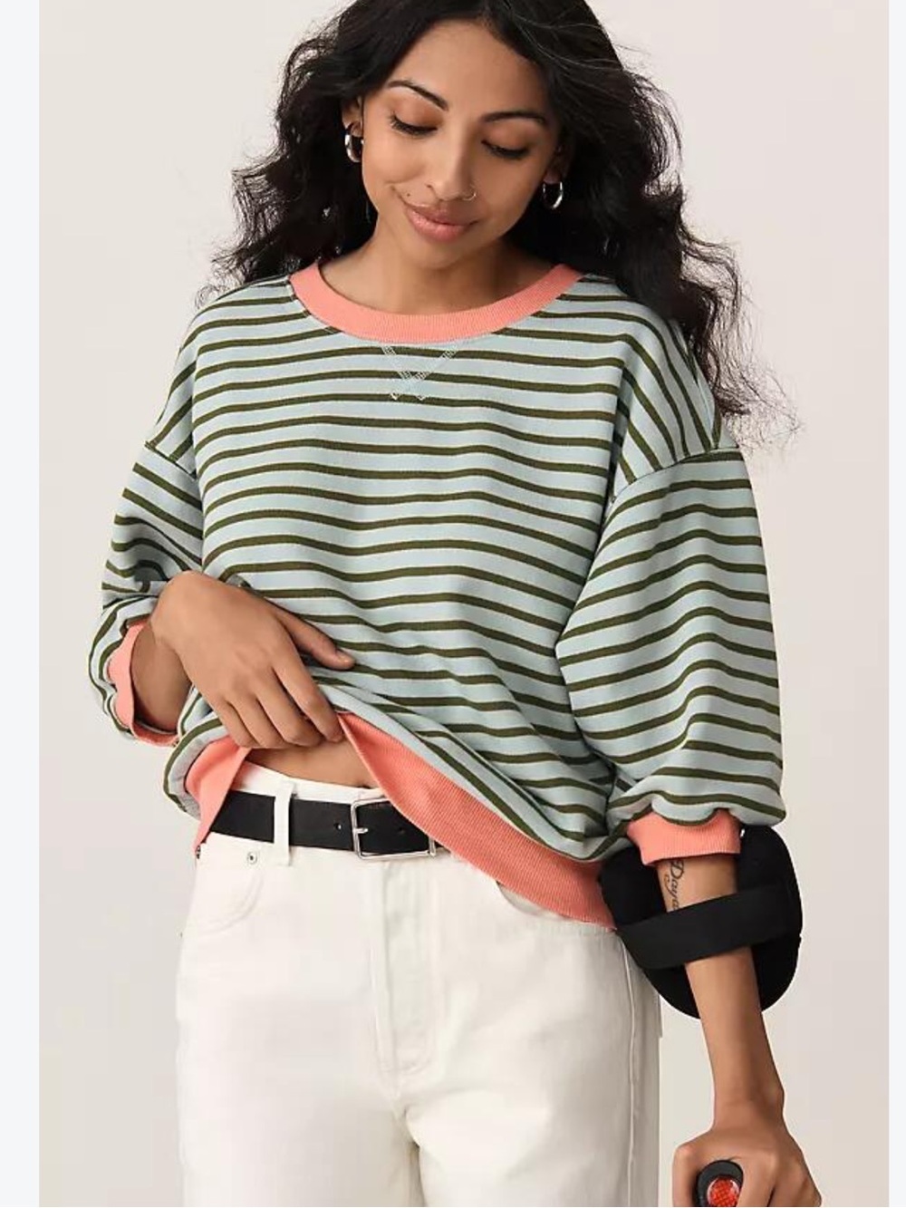 Pilcro Niki Bubble Sweatshirt large